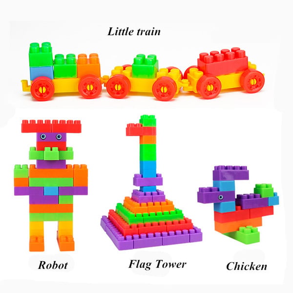 110 Kids Children DIY Windmill Puzzle Building Blocks Construction Learning Educational Toys Christmas gift