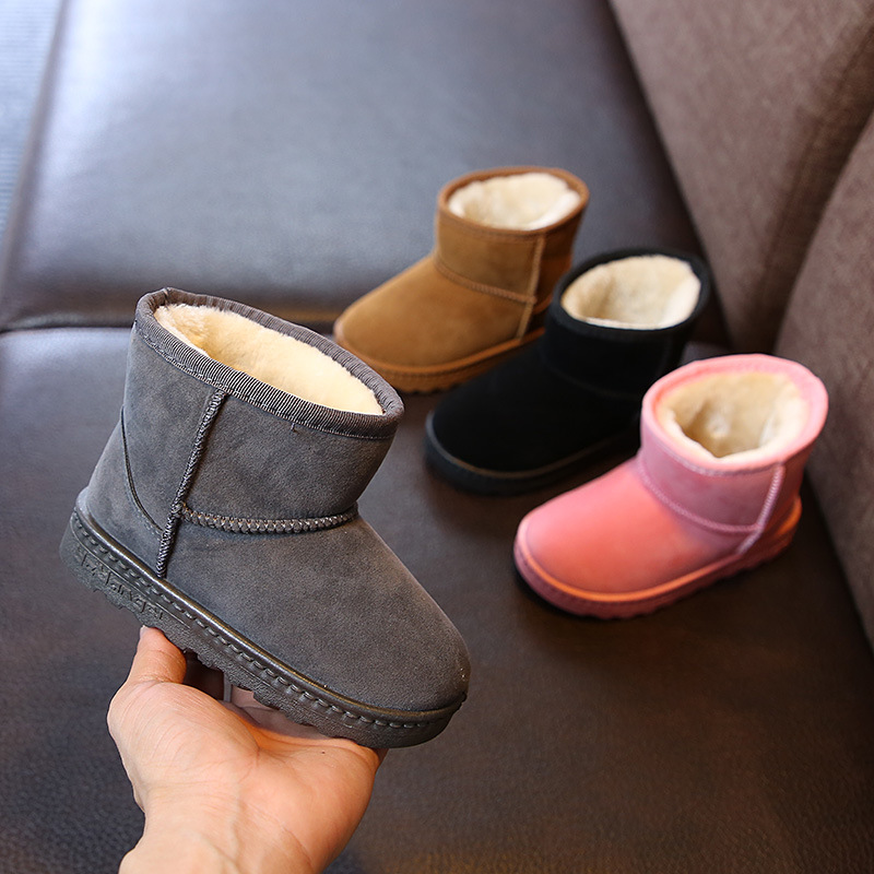 Fashion Children Casual Shoes Girls Boys Cotton Snow Boots Warm Kids Boots Boy Winter Cotton Shoes Sneakers