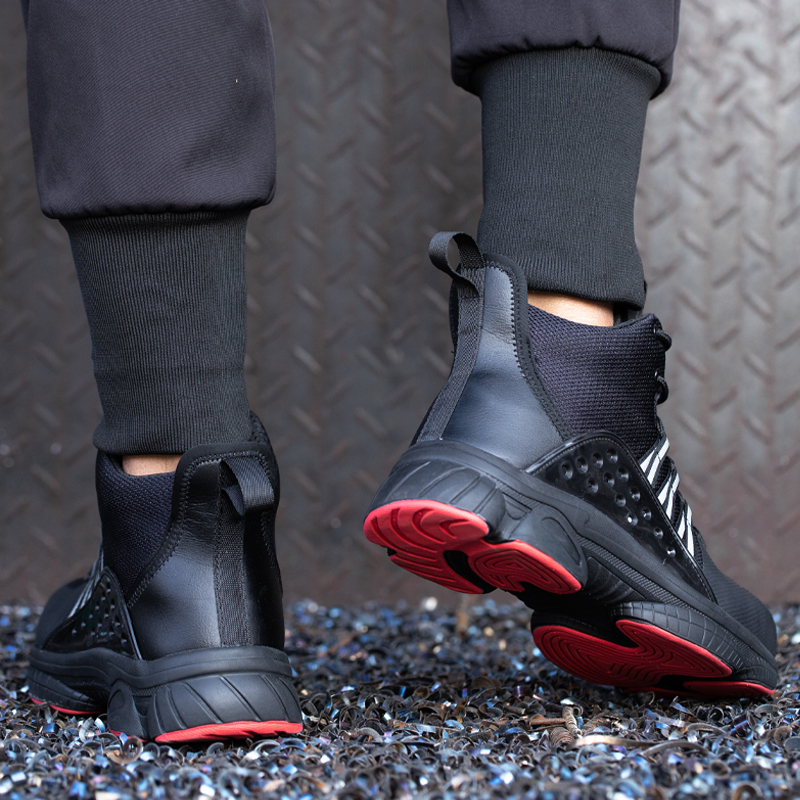 Men Lightweight Safety Shoes Steel Toe Cap Breathable Construction Shoes Work Sneakers Steel Toe Men Shoes Anti-smash Work Boots