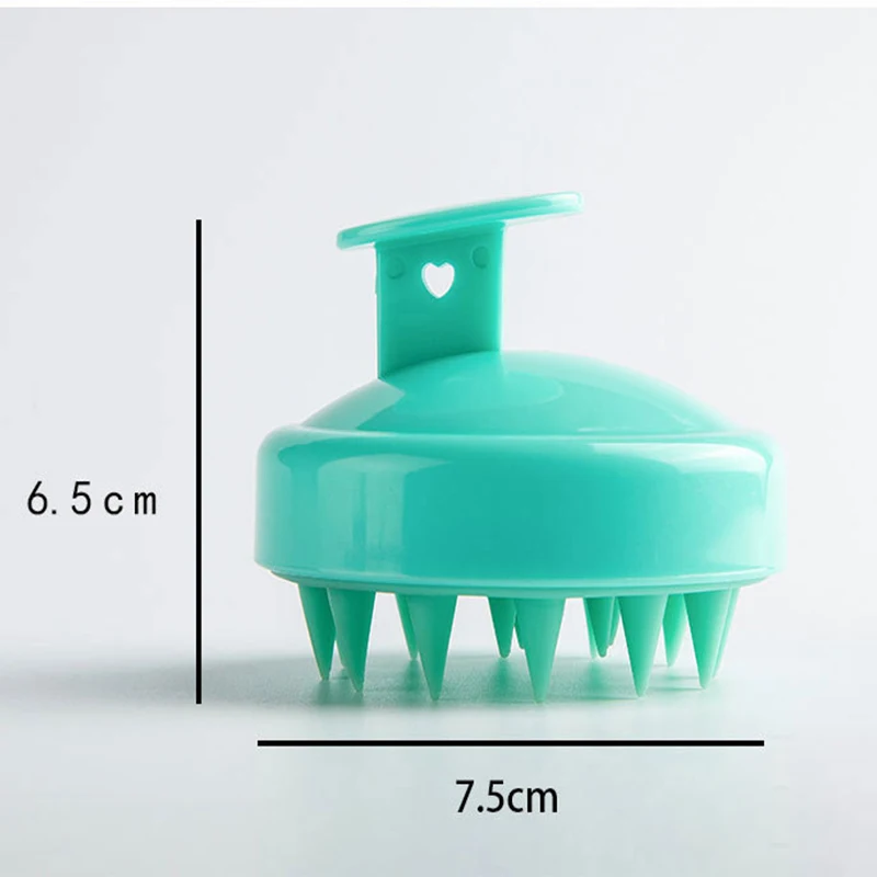 Silicone Shampoo Brush with Ergonomic Design for Salon Hairdressing and Body Massage
