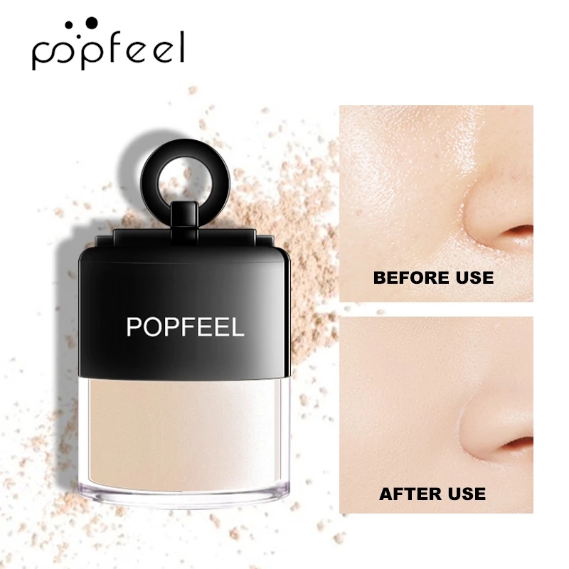 POPFEEL 3 Color Oil- Control Facial Powder Matte Face High Definition Base Primer Lasting-Effect Concealer Makeup