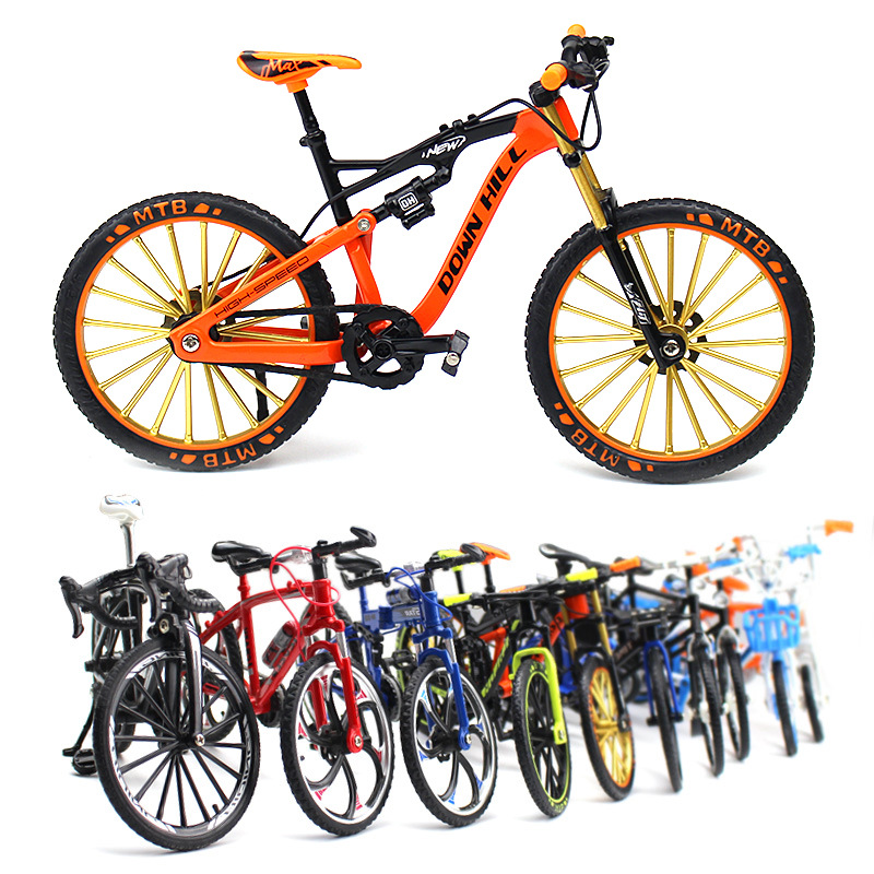 Alloy bicycle model customization 1:10 simulation bicycle handlebar road mini racing toy adult collection