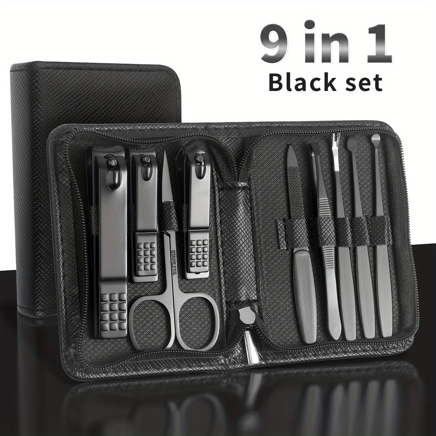 9pcs/set Nail Clipper Set Home Women's Nail Clippers High-Grade Nail Clippers Scoop Scoop Imported Pedicure Tools