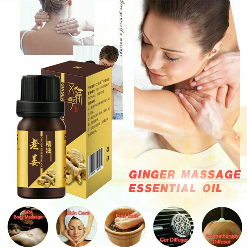 Miracle Ginger Oil Strong Effect Anti-Cellulite Essential Body Wrap Fat Slimming Weight Loss Essential oil 10ml