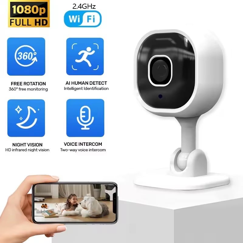 A3 Home Wireless IP Camera WiFi Security Surveillance Camera TwoWay Audio Baby Motion Detection IR Night Vision APP Remote