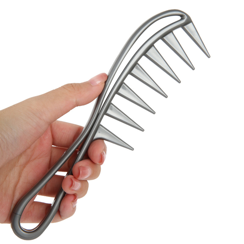 Wide Tooth Shark Plastic Comb Curly Hair Salon Hairdressing Comb Massage For Hair Styling Tool for Curl Hair