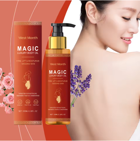 Magic Luxury Body Oil Deeply Moisturizing Dry Skin Tightening Firming Chest Thighs Rejuvenating Repairing Soften Nourishing Oil