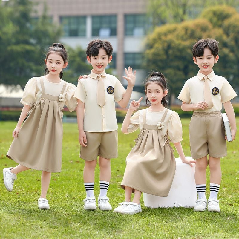 Quality Dress Set Kids Top+Suspender Skirt 2Pic Children Flower Leisure Suit 3-14 Years Youth Party Clothes boy set