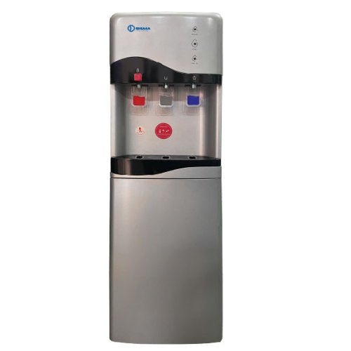 SIGMA 19L WATER DISPENSER 3 TAPS STORAGE CABINET - SILVER