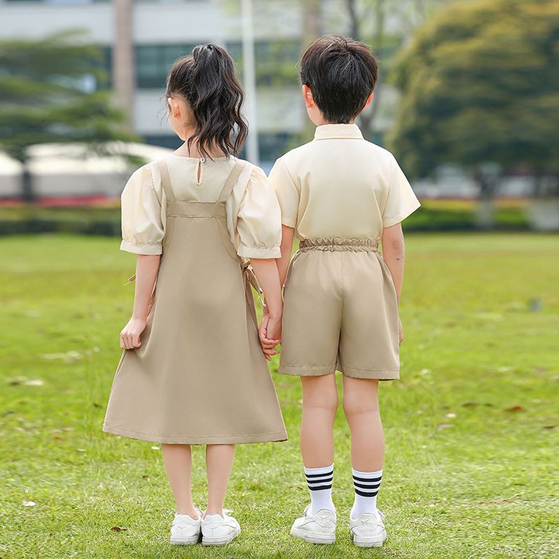 Quality Dress Set Kids Top+Suspender Skirt 2Pic Children Flower Leisure Suit 3-14 Years Youth Party Clothes boy set
