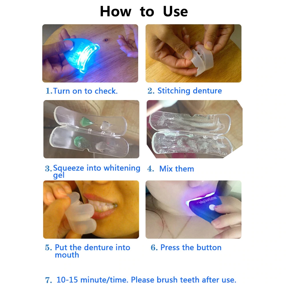 Teeth Whitening Gel Whitener Dental White Tooth Whitelight Brightening Tooth Bleaching Whitening Lamp