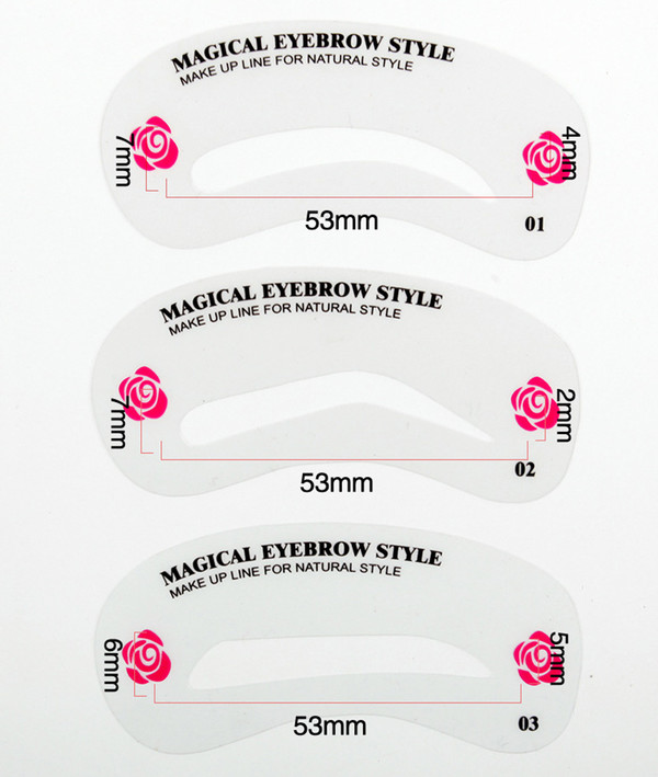24 Pcs Pro Reusable Eyebrow Stencil Set Eye Brow DIY Easy Makeup Beauty Kit