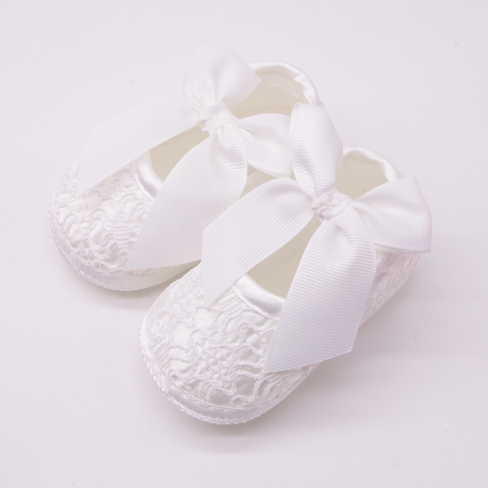 Cute baby bow princess shoes soft bottom baby shoes
