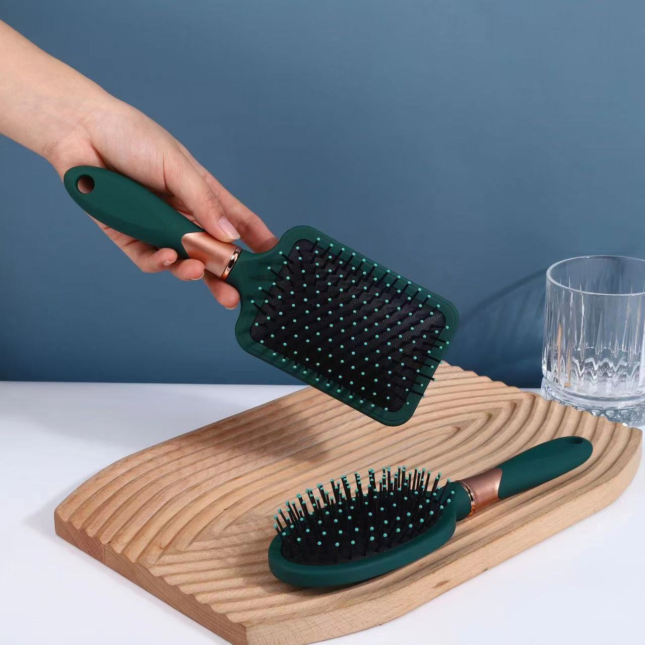 4pcs high-quality women's air bag comb head massage hairdressing comb household long hair roll comb set