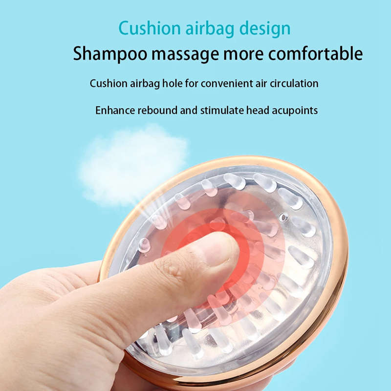 Silicone Head Body Scalp Massage Brush Shampoo Hair Washing Shower Comb Hair Care Massage Comb Spa Hair Accessories