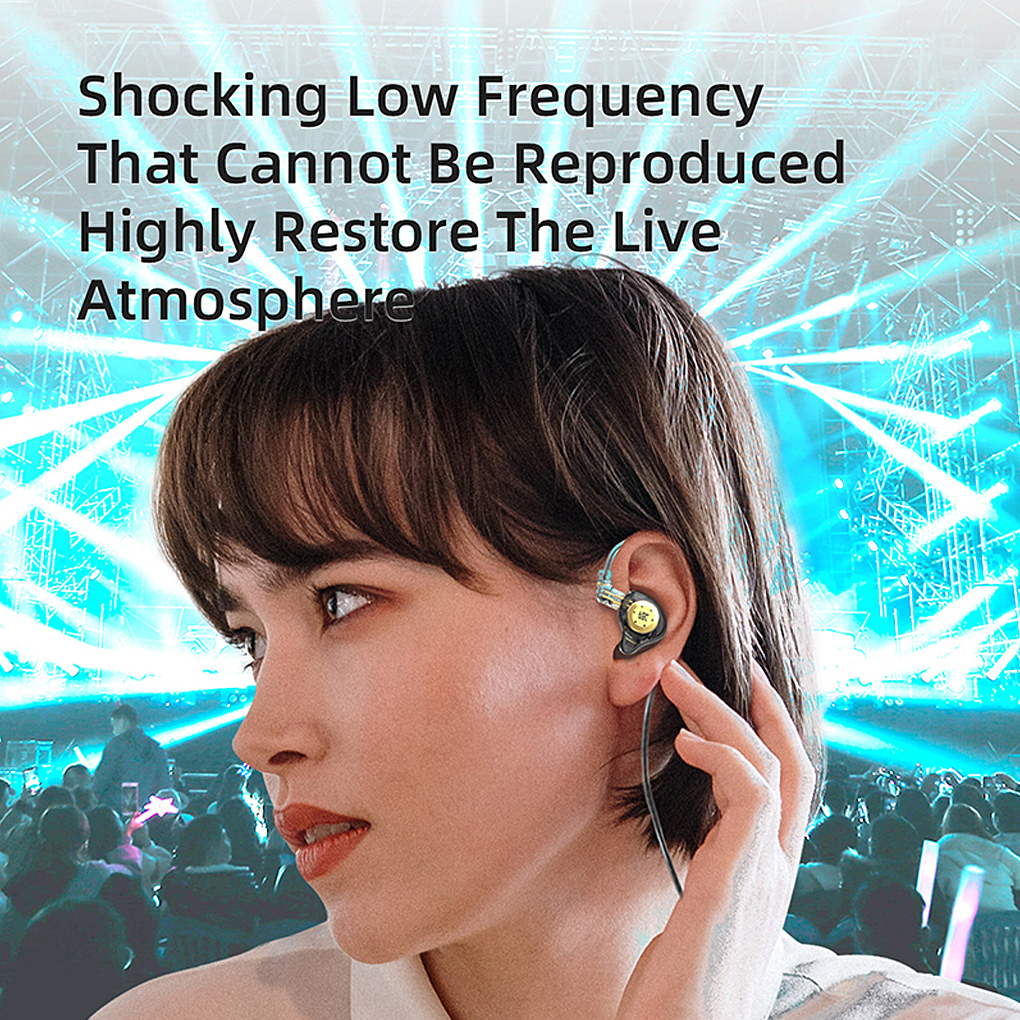 Kz EDXpro Dynamic Hifi Headphones In-ear Sports Headphones Wired Earbuds Volume Control Noise Cancelling Music Sport Earphones