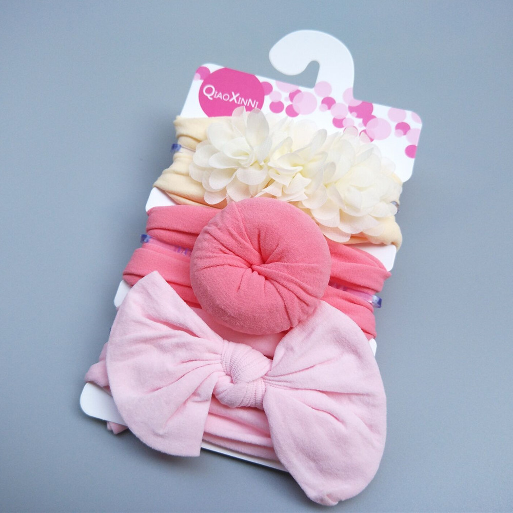 3pcs/set Kids Bow Headband Donut Headband Baby Headband Hair Accessories