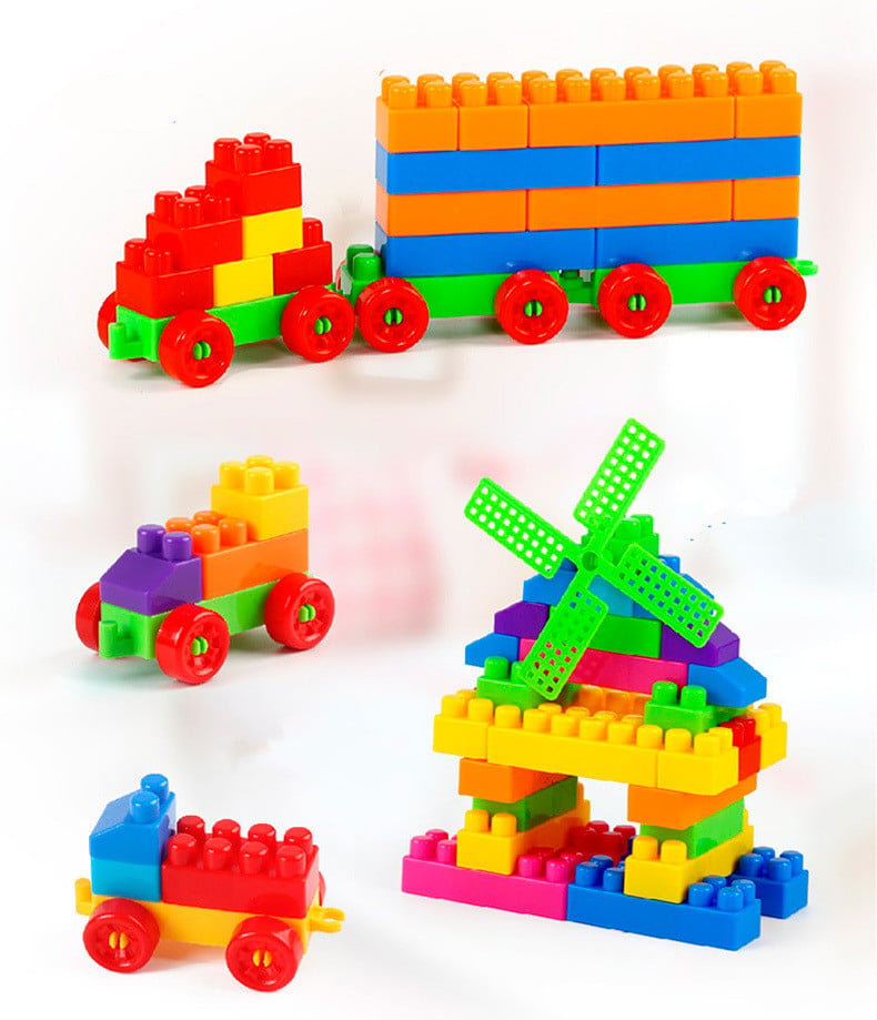 110 Kids Children DIY Windmill Puzzle Building Blocks Construction Learning Educational Toys Christmas gift
