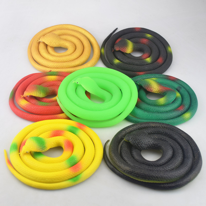Soft Rubber Toy 75cm Snake Safari Garden Props Joke Prank Gift Novelty And Gag Playing Jokes Toys