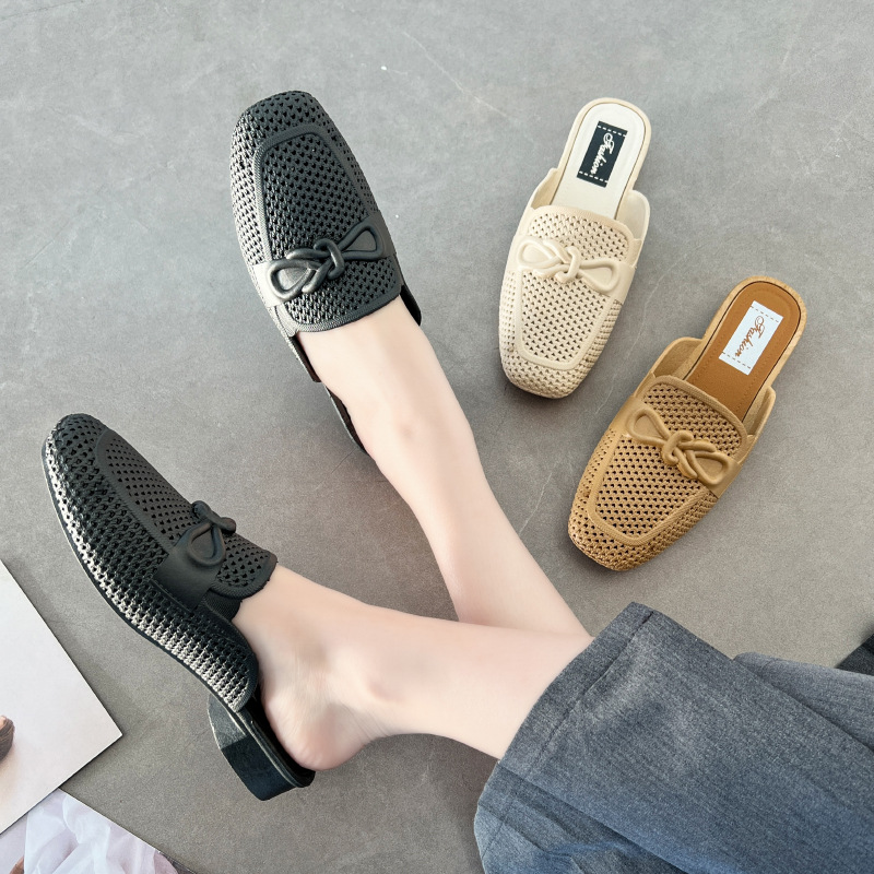 Fashionable Color Design Flat Bottom Women's Slippers Summer New Style Braided Comfortable Casual Slippers for Women
