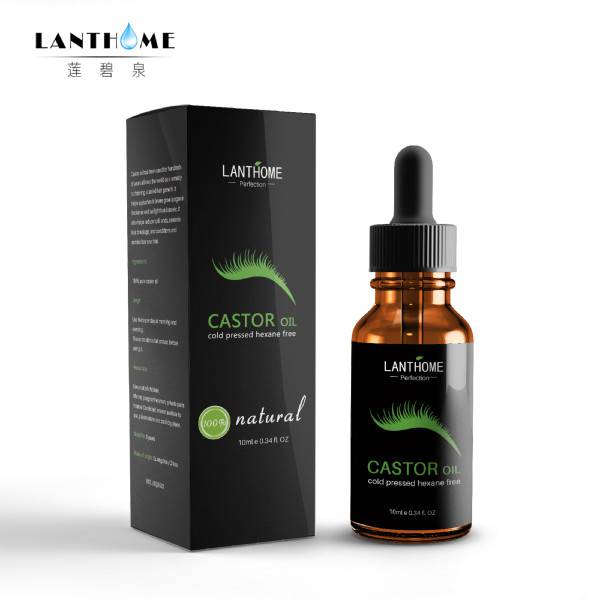 Castor Oil Hair Growth Serum for Eyelash Growth Lifting Eyelashes Thick Eyebrow Growth Enhancer Eye Lashes Serum Mascara 10ml