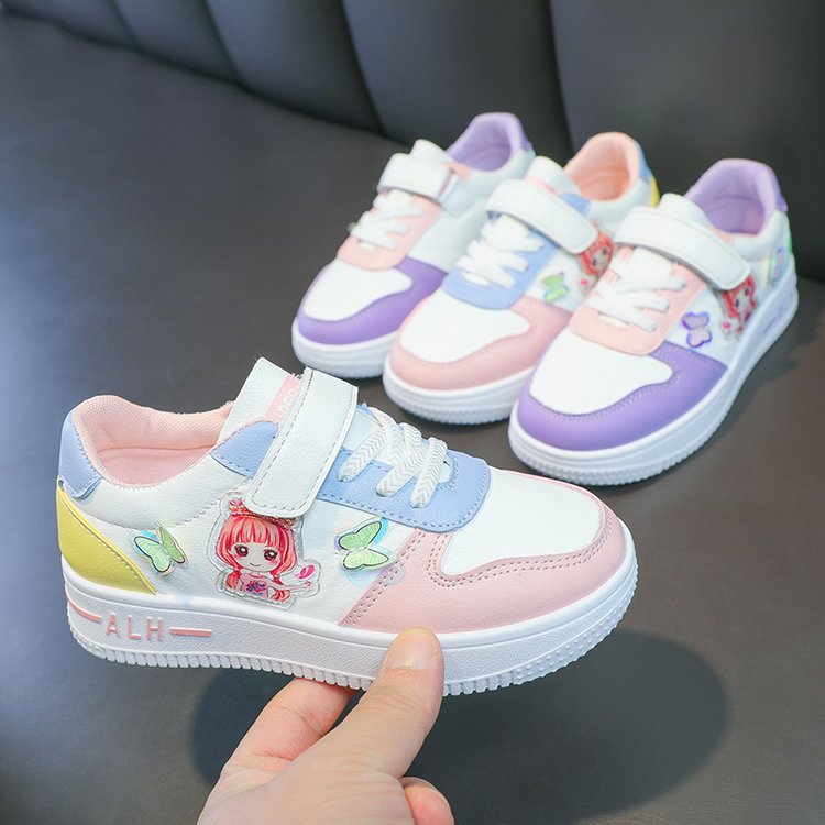 Girl's School Running Sports Shoes Fashion Little Kids Casual Sneakers Skateboarding Shoe