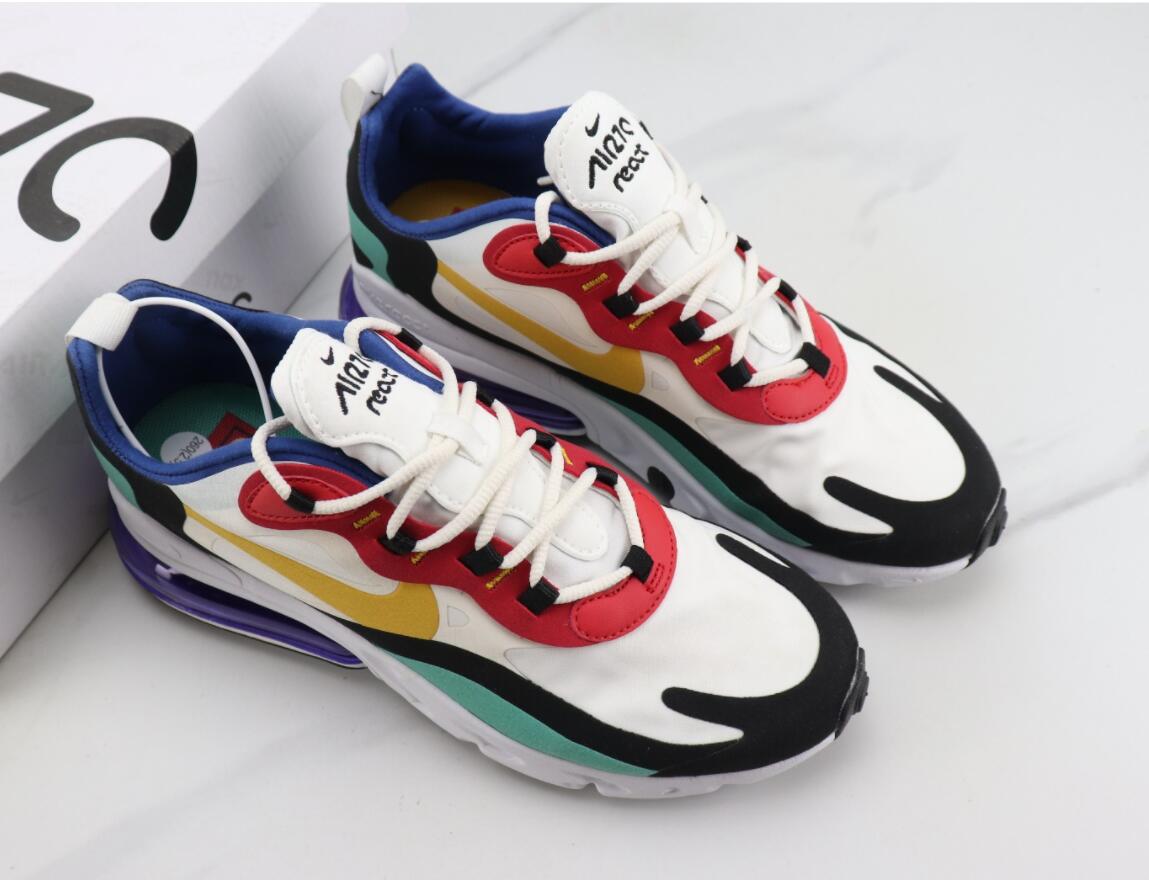 Nike 2025 AIR MAX270 REACT: Lightweight, Non-Slip, Shock-Absorbing Couple Shoes with Half Air Cushion for Sports and Leisure