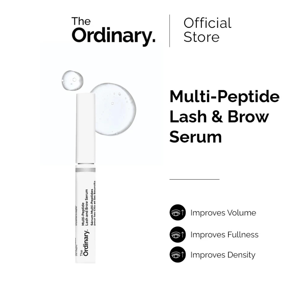 The Ordinary Multi-Peptide Lash and Brow Serum - 5 mL | Fuller Lashes, Thicker Lashes and Brows