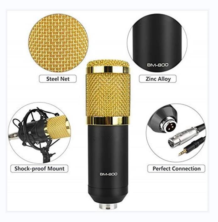BM 800 karaoke microphone BM800 studio condenser mikrofon mic bm-800 For KTV Radio Braodcasting Singing Recording computer