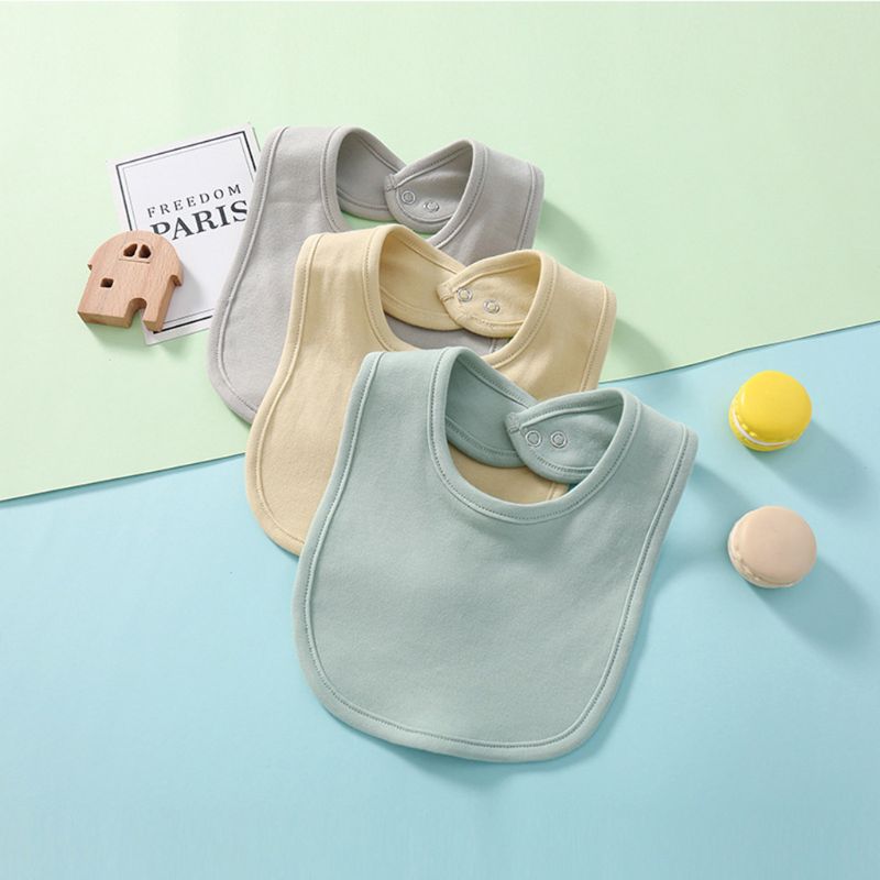 3Pcs Baby Bibs Cute Toddler Baby Saliva Towel Cotton Fit 0-3 Years Old Infant Burp Cloths Feeding Burp Cloth Scarf Toddler Bibs