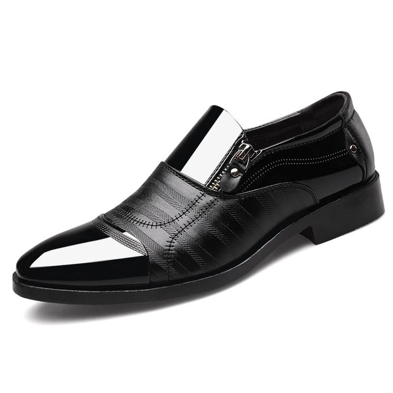 Plus Size Business Formal Wear Men's Formal Shoes Wedding Pointed Fashion PU Leather Shoes Oxford Shoes Men