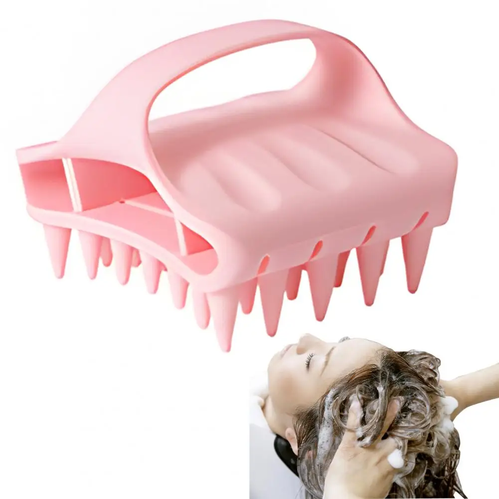 Silicone Wash Brush Relaxation Massage Promotes Hair Growth Deeply Cleans Scalp Deep Cleansing Hair Brush for Shower Supplies