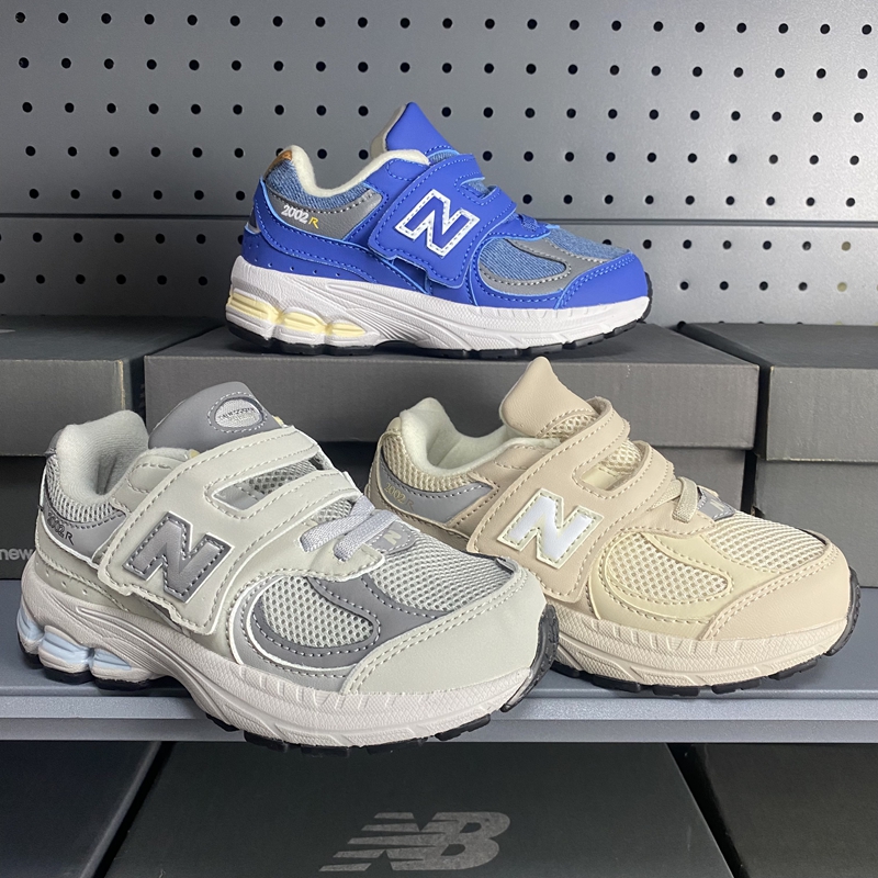 NB2002 children's shoes breathable and anti slip Velcro new sports shoes for boys and girls, casual and lightweight shoes