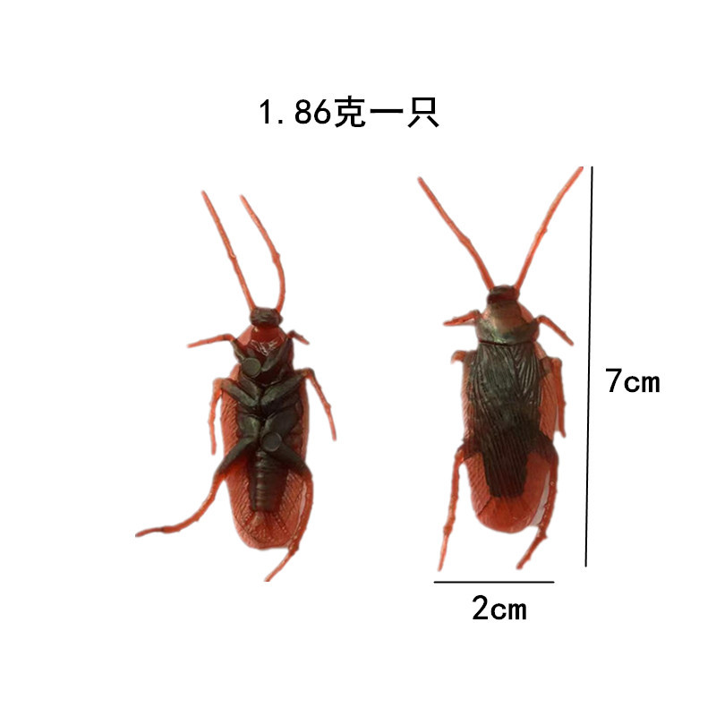 8pc simulation cockroach Halloween April Fool's day tricky little toy accessories 5 styles simulation cockroach