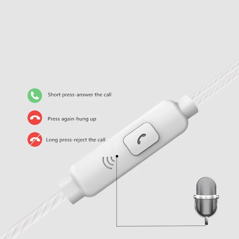 New Sport Earphone Wired Super Bass 3.5mm Crack Colorful Headset Earbud with Microphone Hands Free