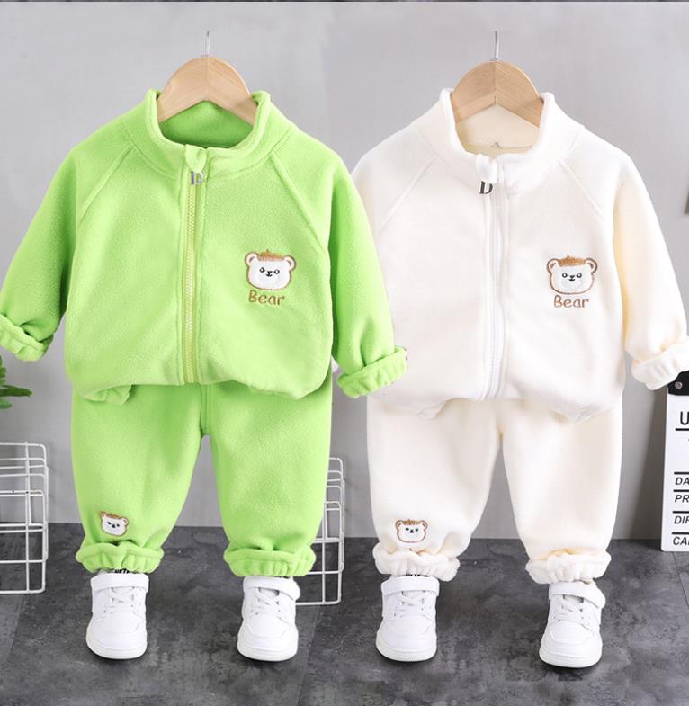 Boys Clothes Suits Cartoon Donald Duck Baby Kids Boys Outerwear Hoodie Jacket Baby Sport Boys Clothing Sets Suits
