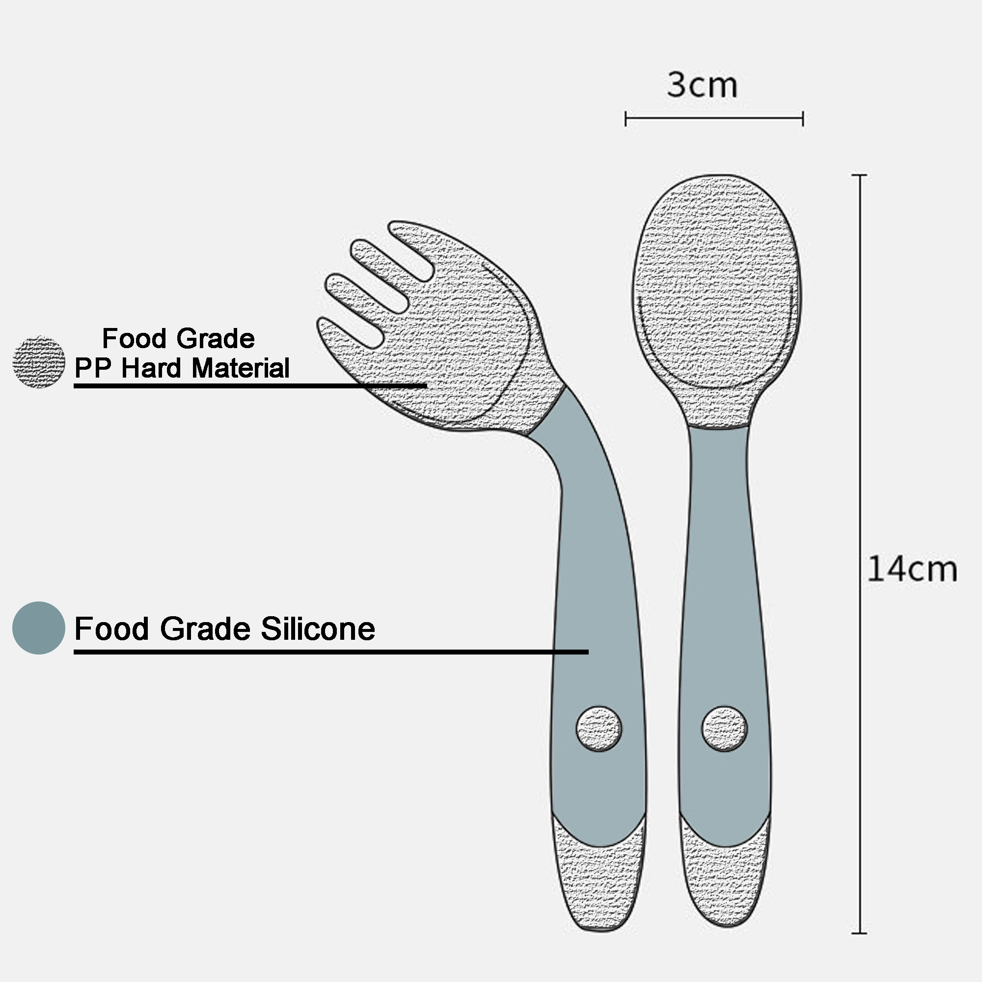 Silicone Spoon For Baby Utensils Set Auxiliary Food Toddler Learn To Eat Training Bendable Soft Fork Infant Tableware &