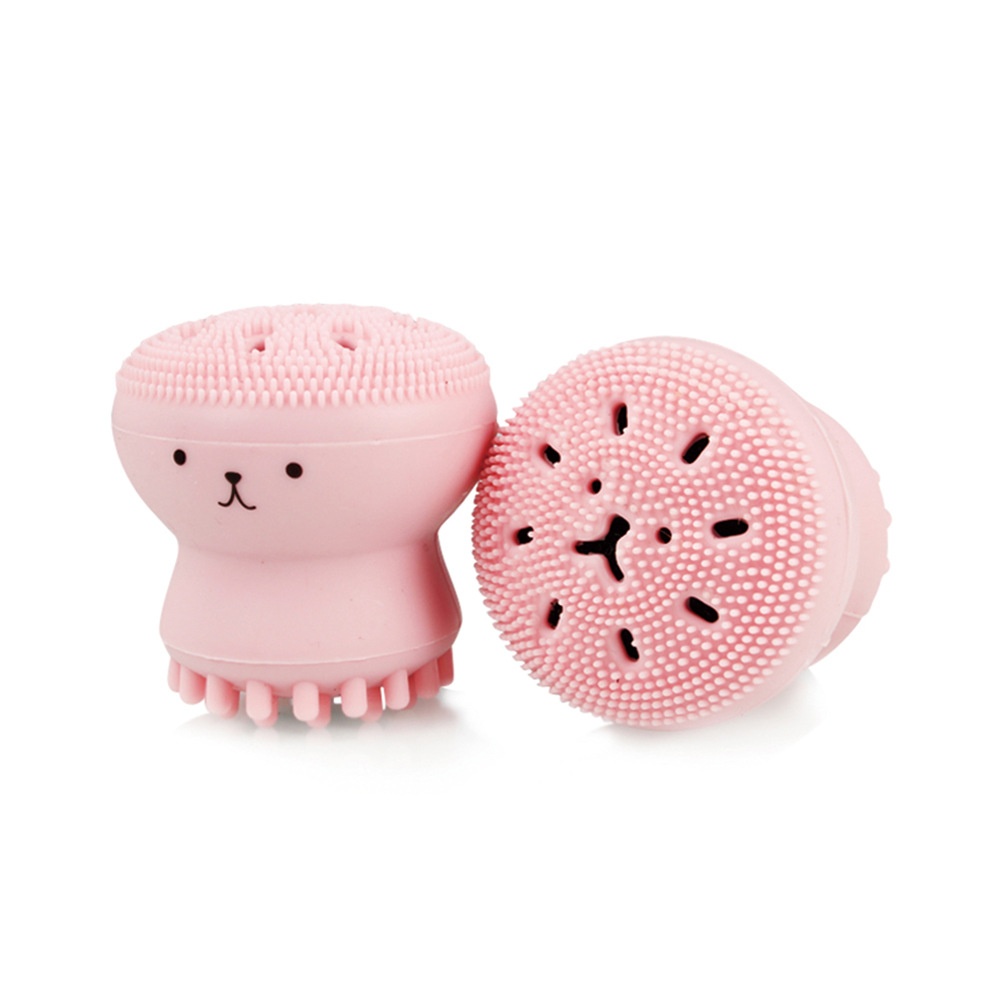 Ctopus Shape Silicone Face Cleansing Brush Face Washing Product Pore Cleaner Exfoliator Face Scrub Brush Skin Care