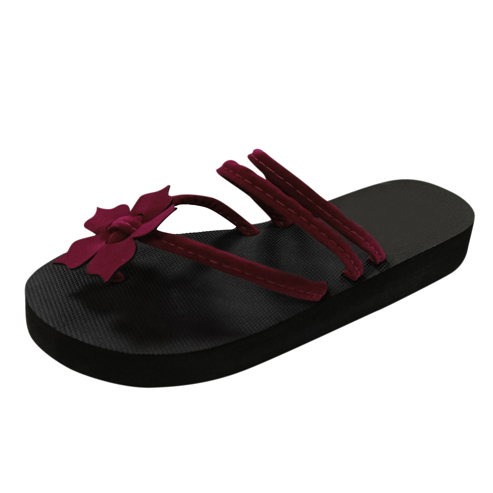 Summer Outdoor Beach Slippers Women Flip Flops Flower Sandals Fashion Flat Open Toe Slippers Casual Bathroom Beach Slippers