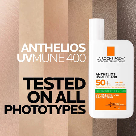 La Roche Posay Sunscreen SPF 50+ Face Sunscreen Oil-Free Ultra-Light Fluid Broad Spectrum Universal Tint Body Sunscreen