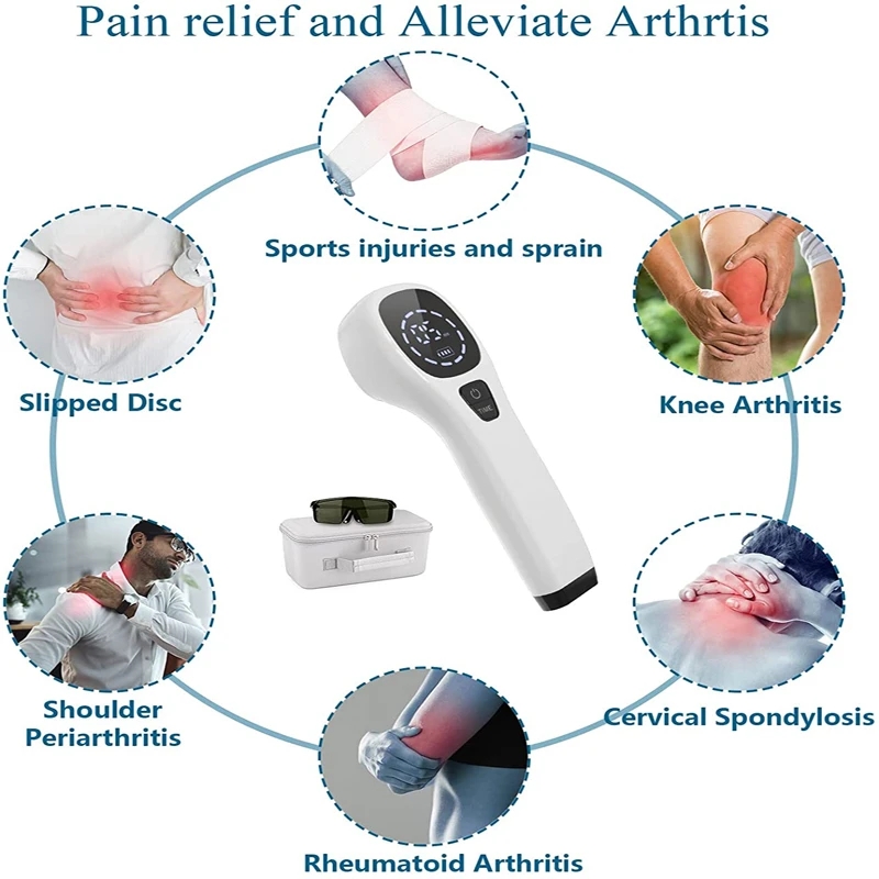 Body Pain Laser Therapy Device LLLT Physiotherapy Equipment for Knee Arm Shoulder Pain Arthritis Wound Healing Tennis Elbow