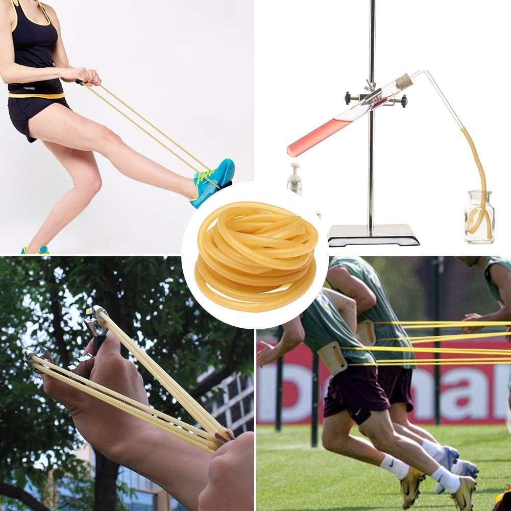 5M Natural Latex Slingshots Rubber Tube 3mmx5mm Elastic Shooting Tubing Rubber Band Accessories Catapult Bow Tool