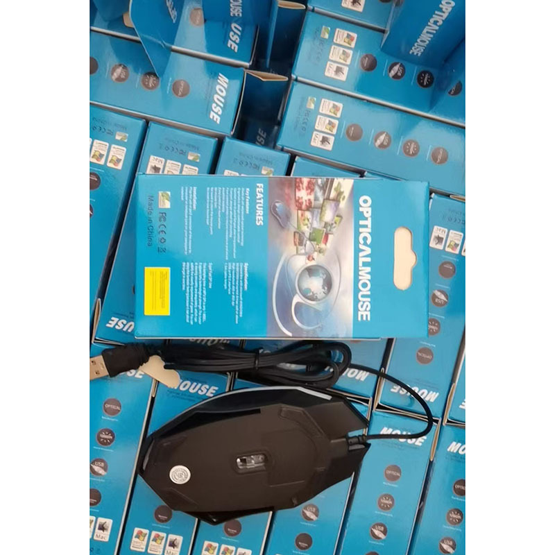 New Gaming Mouse 7 Colors LED Backlight Ergonomics USB Wired Gamer Mouse Flank Cable Optical Mice Gaming Mouse