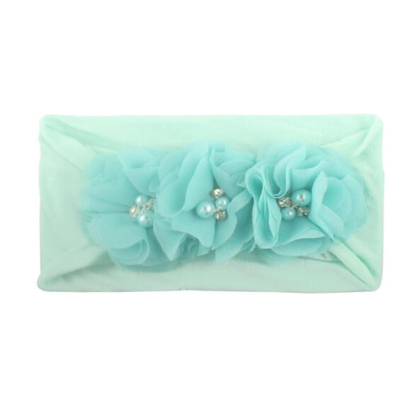 New Baby Pearl Flowers Hair Belt Child Headwear Hair Ornaments