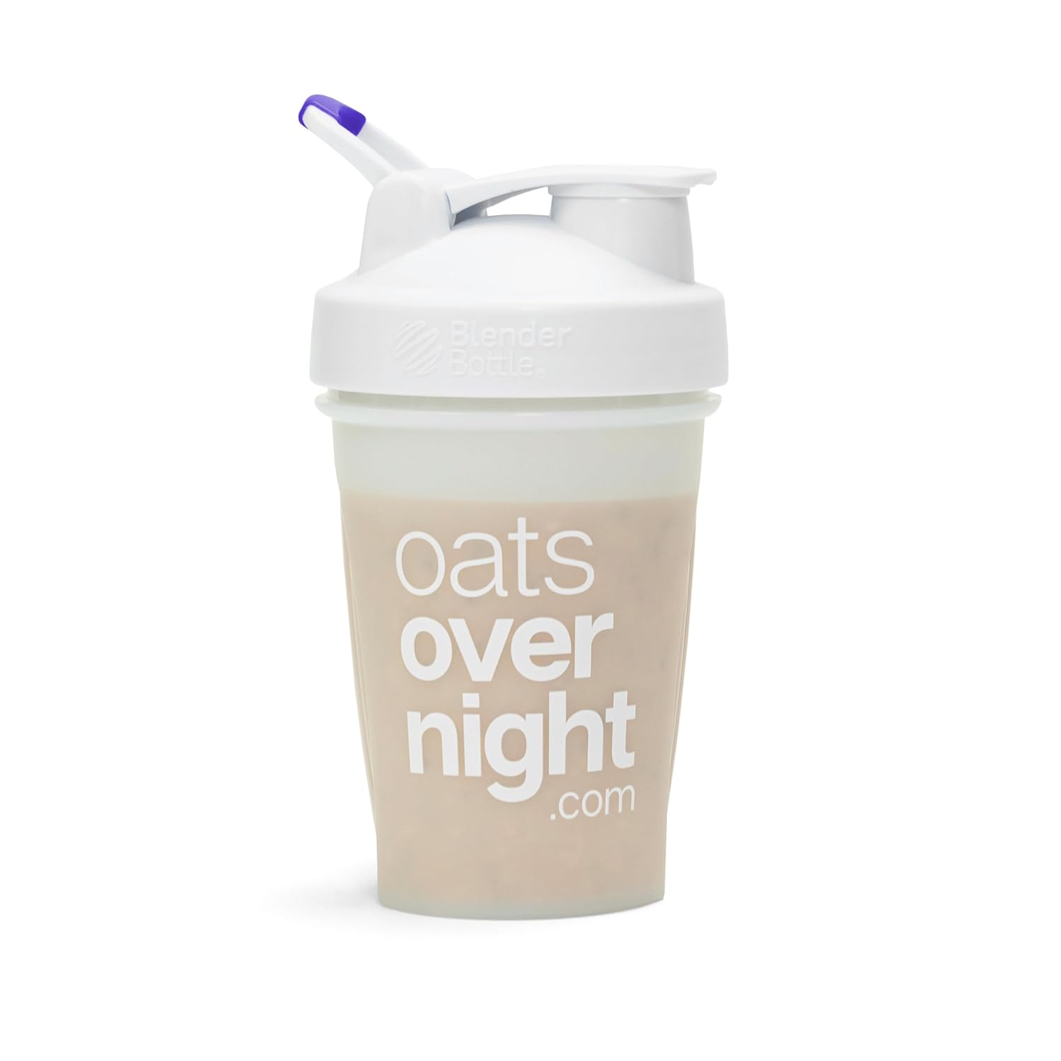 Oats Overnight BlenderBottle ā Shaker Cup with Secure Pop Cap & Fill Line, Dishwasher Safe ā Mixing Cup, Protein Shakes, Oatmeal, Breakfast On-the-Go