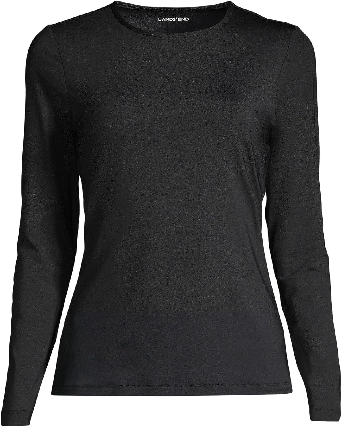Lands' End Women's Sunshade UPF 50 Long Sleeve Rash Guard Swim Tee