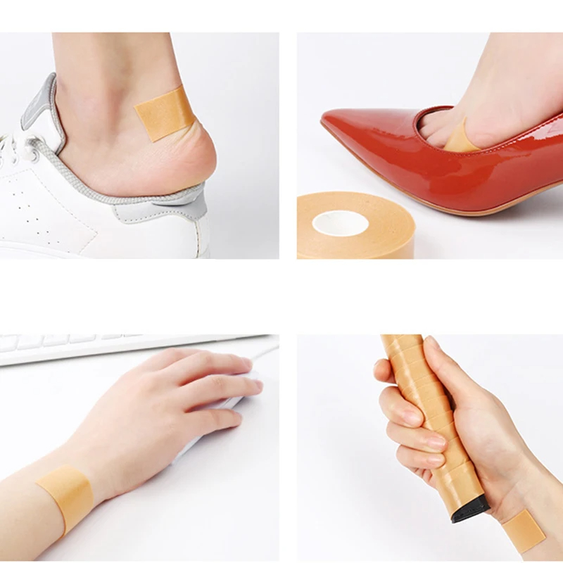 Silicone Gel Heel Cushion Protector Foot Feet Care Shoe Pads Insert Insole Sticker Useful Women Heel Protector Cushion Tapes
