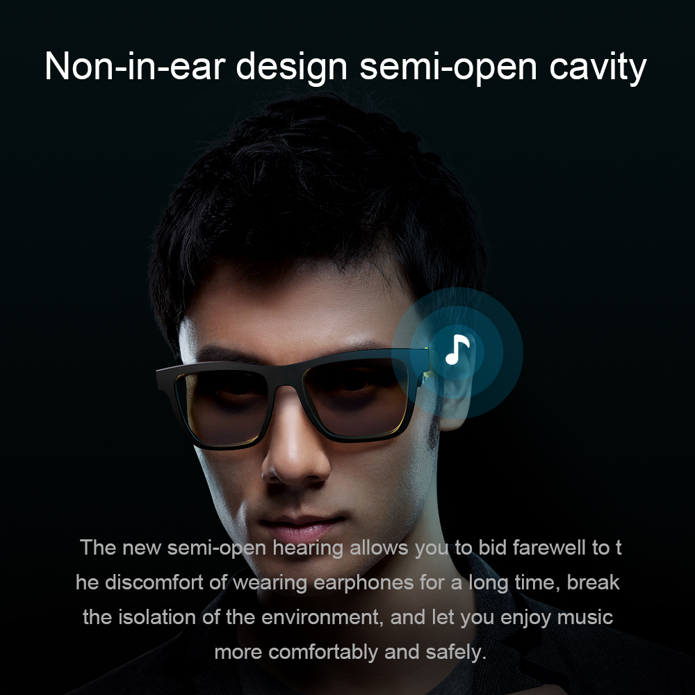 High End Audio Glasses Smart Headset Sweatproof Wireless Bluetooth Handsfree Open Ear Polarized Music Sunglasses For xiaomi