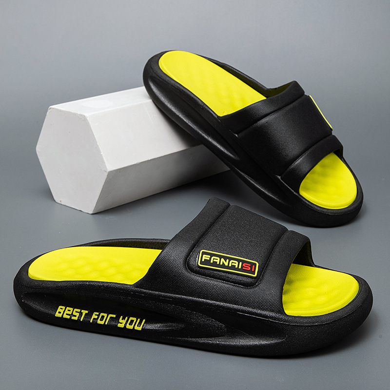 Slippers Male Outdoor Wear Outdoor Household Thick Sole Non slip Household PVC Slippers Male Sports Slippers