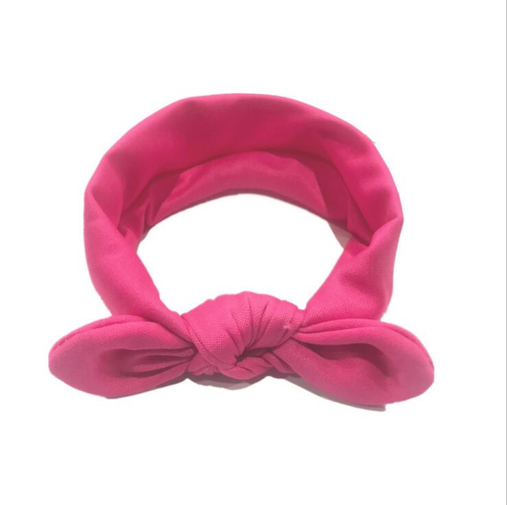 Hot selling children's hairband with elastic cloth rabbit ears hair ornaments headwear